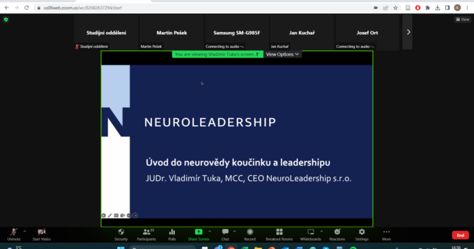 Online workshop | 5. 4. 2023 Introduction to the Neuroscience of Coaching and Leadership