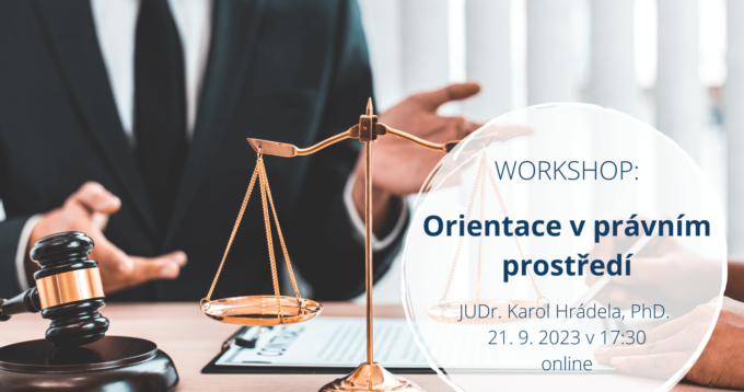 Online workshop Orientation in the Legal Environment