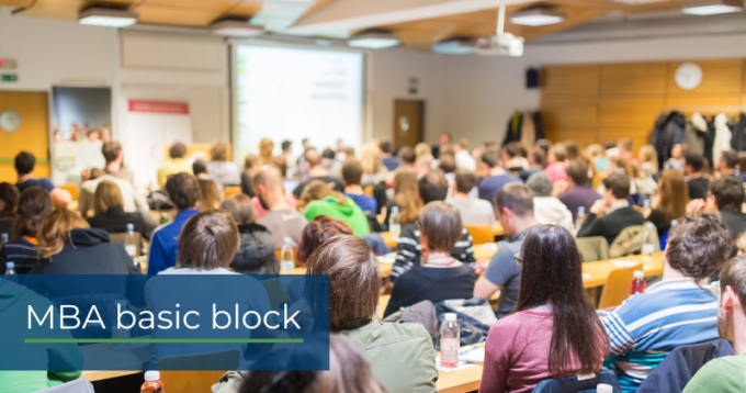 Successful Completion of the MBA basic block