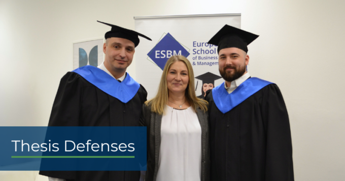 Congratulations to the new ESBM graduates!