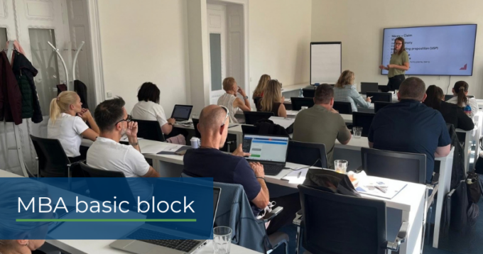 After the summer break, MBA students took part in the basic block.